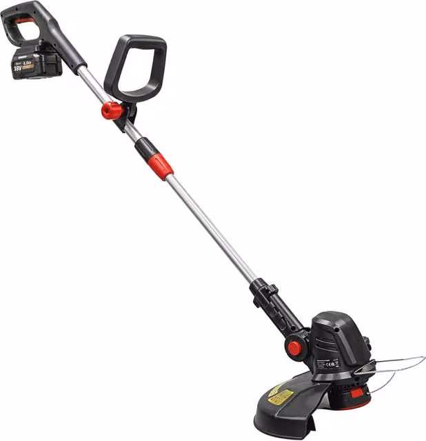 Decespugliatore a batteria 18V Outsunny con asta telescopica e 2 batterie, Argento