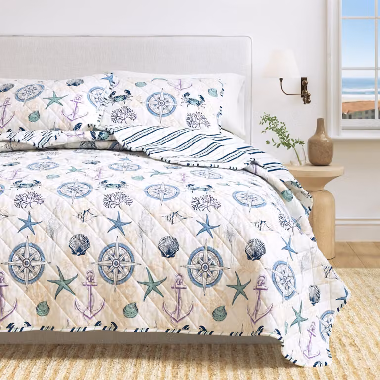 Set di lenzuola per letto matrimoniale / letto queen size, con copripiumini a tema estivo e copri cuscini