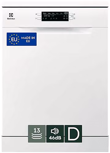 Lavastoviglie a libera installazione Electrolux ESA47300SW colore Bianco, Classe D, 13 coperti, L: 59,6 cm, A: 84,5 cm, P: 63,0 cm