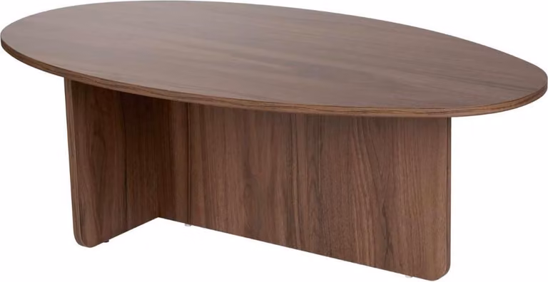 Calicosy - Tavolino con piano ovale L125 cm - ANNA