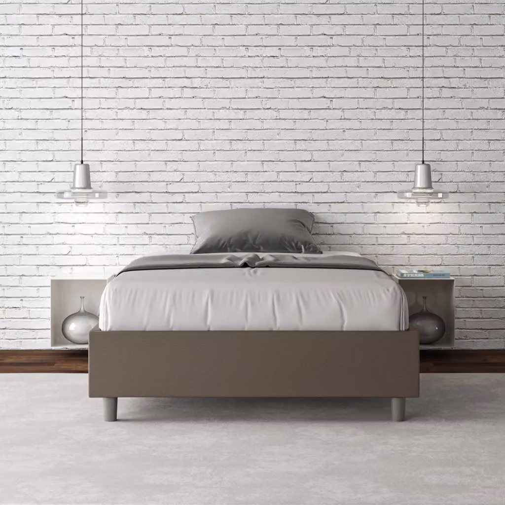 Letto Matrimoniale Sommier Azelia GIORDANOSHOP Colore Beige L/P/H: 160 x 200 cm – 2