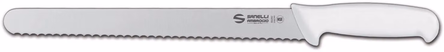Coltello panettiere cm 28 bianco linea Supra di Sanelli Ambrogio