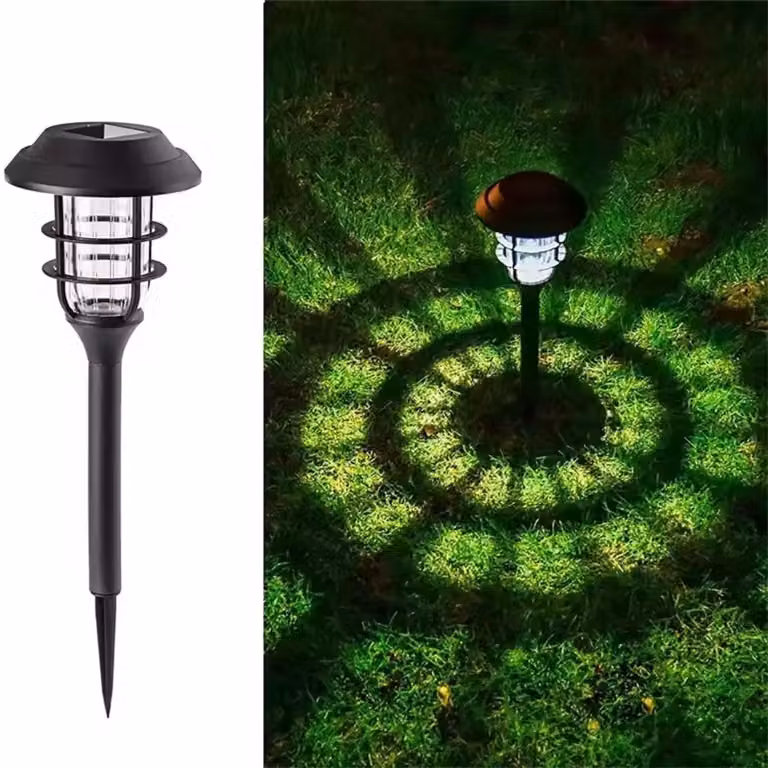 Lampada solare da giardino, modello MP4807, colore nero, marca Myers Power