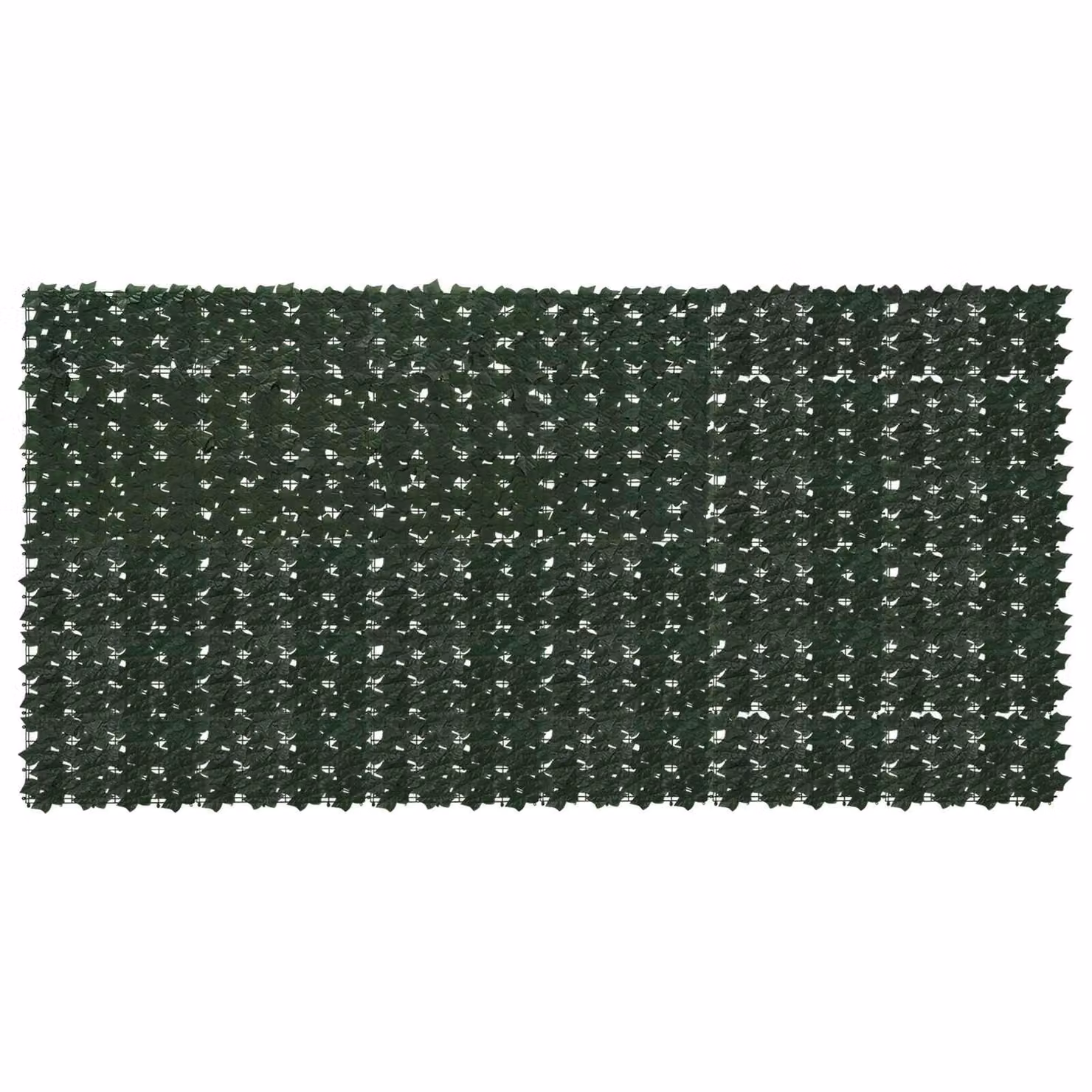 vidaXL Schermo per balcone con siepe artificiale verde scuro L: 300 cm, H: 150 cm