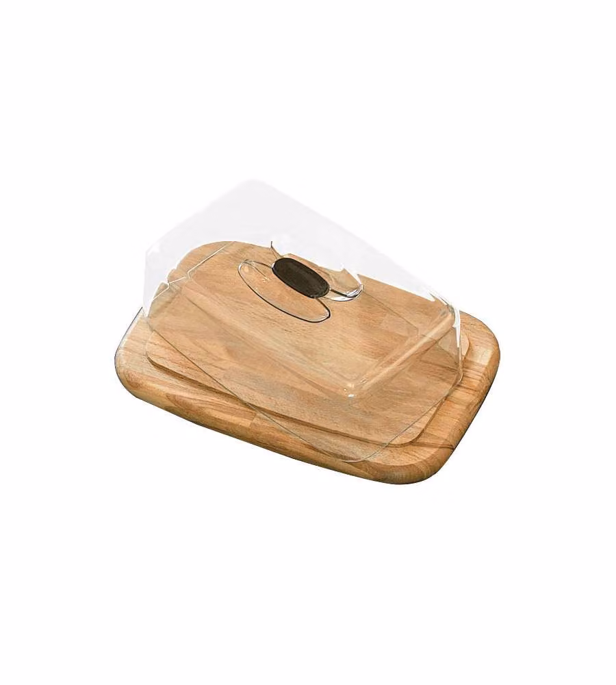 Contenitore Formaggio Rettangolare Legno Cm 30X21 Checco