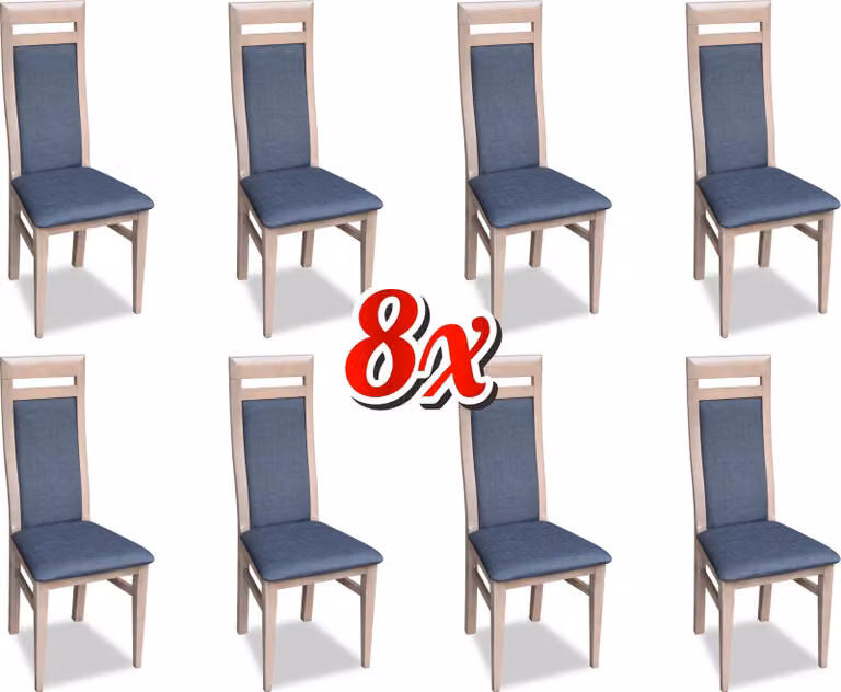 Esszimmer Stuhl Set Garnitur Lehn Stühle Komplett Gruppe Wohnzimmer 8x Stück