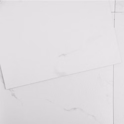 VEVOR Piastrelle per Pavimenti in Vinile Autoadesive Effetto Marmo Bianco, Spessore 1,5 mm, L/P: 30,5 x 30,5 cm, Confezione da 50 Pezzi