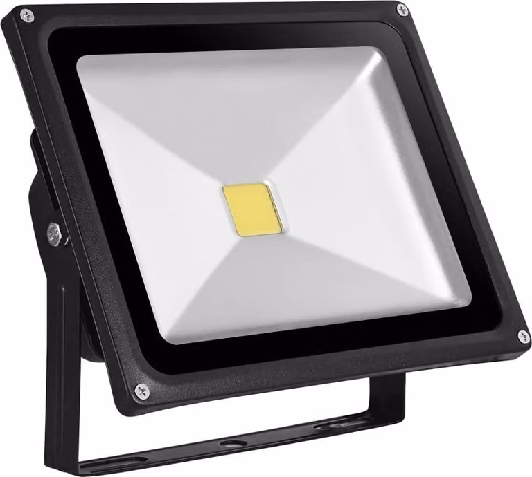 Greenmigo Faretto LED da 50 W, luce bianca fredda, proiettore, faretto da esterno, faretto da parete, alluminio, IP65, impermeabile