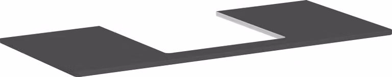 hansgrohe Xelu Q Console avec découpe au centre, 1180x500x480, pour vasque à poser, polie, 54096910, 54096910
