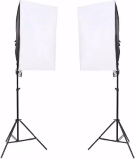 Kit per Studio Fotografico con Set Luci, Fondale e Riflettore 3094755