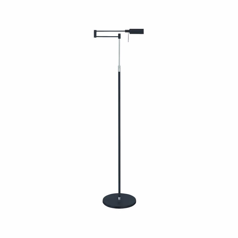 HighLight Lampada da terra a LED New Bari, dimmerabile, Nero, Soggiorno / Sala da pranzo, Metallo, Moderno, Lampada LED da terra
