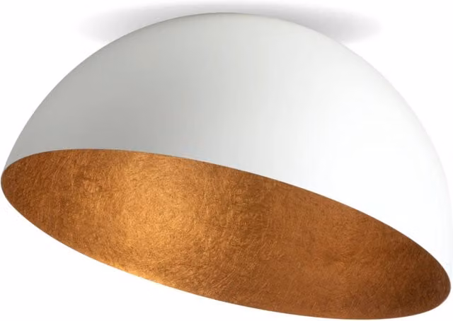 Plafoniera decorativa Sigma Sfera bianco/rame Ø70cm E27