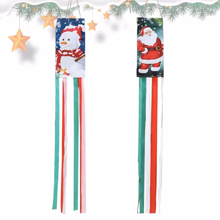 Set da 2 decorazioni natalizie a forma di pupazzo da neve, alte 100 cm, in poliestere