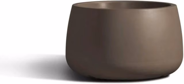 Vaso tondo in resina TITANO Elbi Gardenart Colore Bronzo Diametro: 95,5 cm
