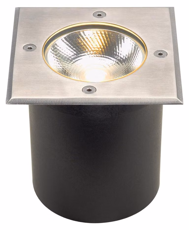 Rocci LED lampada da incasso a pavimento angolare 9,8W in acciaio inox IP67 bianco caldo