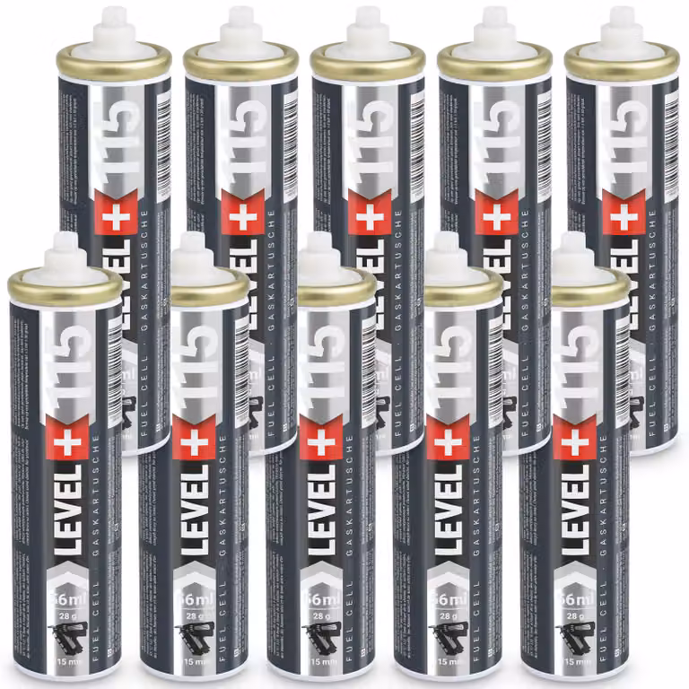 Cartuccia di ricambio LEVEL+ per dispositivi Nagler, confezione da 10 pezzi, lunghezza 115 mm, capacità 56 ml, modello L+115