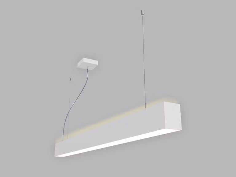 Apparecchio LED a sospensione LINO II P/N-Z CRI90 aura, Variante: LINO II P/N-Z, 1200 mm, 21-32 W, 2940-4480 lm, bianco, 3CCT