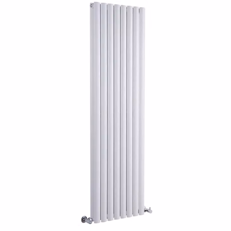 Radiatore Verticale Doppio di Design Bianco 1600x354mm 970W Termosifone Arredo - Revive
