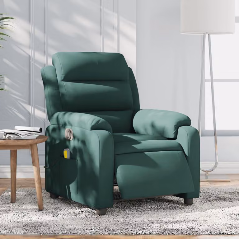 Poltrona reclinabile elettrica - Sedia elettrica - Poltrona regolabile - Poltrona relax - Verde scuro