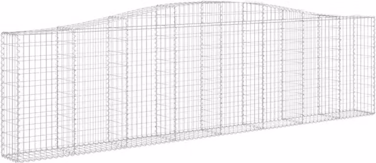 Cesto Gabbione ad Arco 400x30x100/120 cm Ferro Zincato