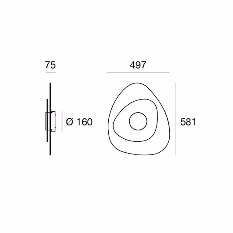 Linea Light Applique da parete a LED Joint_W, dimmerabile, Bianco / Opale, Soggiorno / Sala da pranzo, Metallo, Moderno, Applique a LED