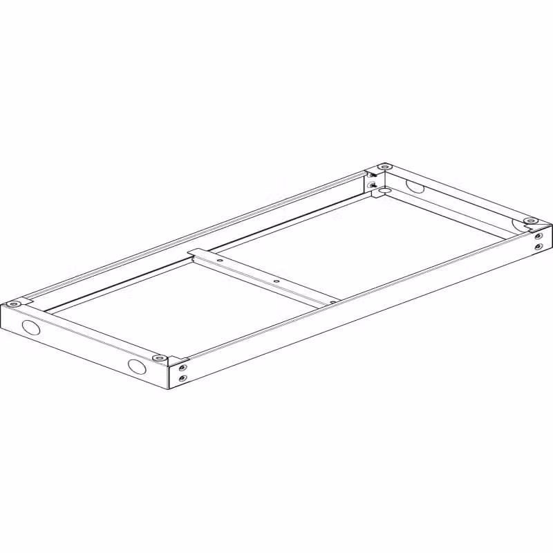 Base ABN RAL 7022 L 1090 x H 90 x P 500 mm US409