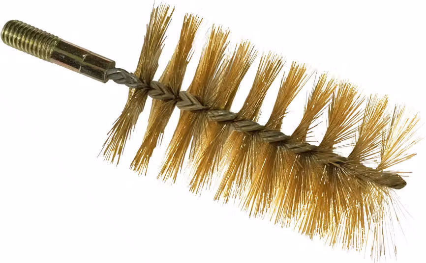 Spazzola per tubi in ottone 125/185x50 mm - filo M12