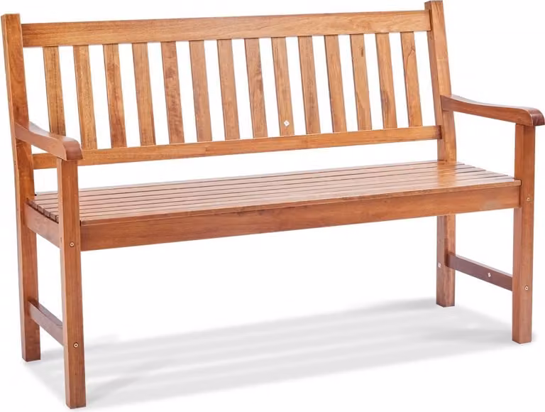 Panca da giardino in legno 127 cm - 363 kg - Panchina per patio - Panca per 3 persone