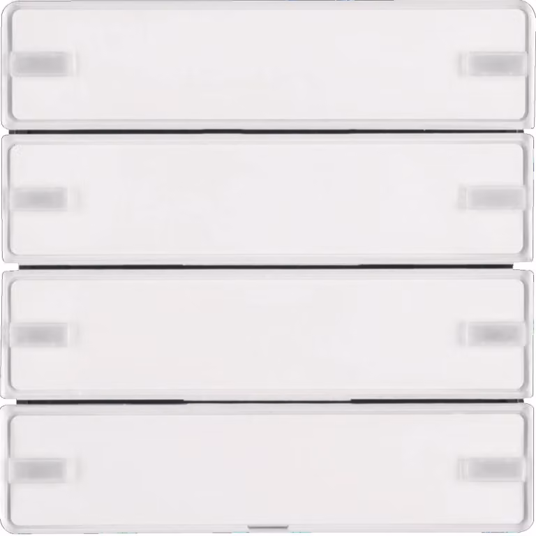 Berker KNX Q.x Sensore a pulsante quadruplo Comfort bianco polare vellutato, 1 pz.