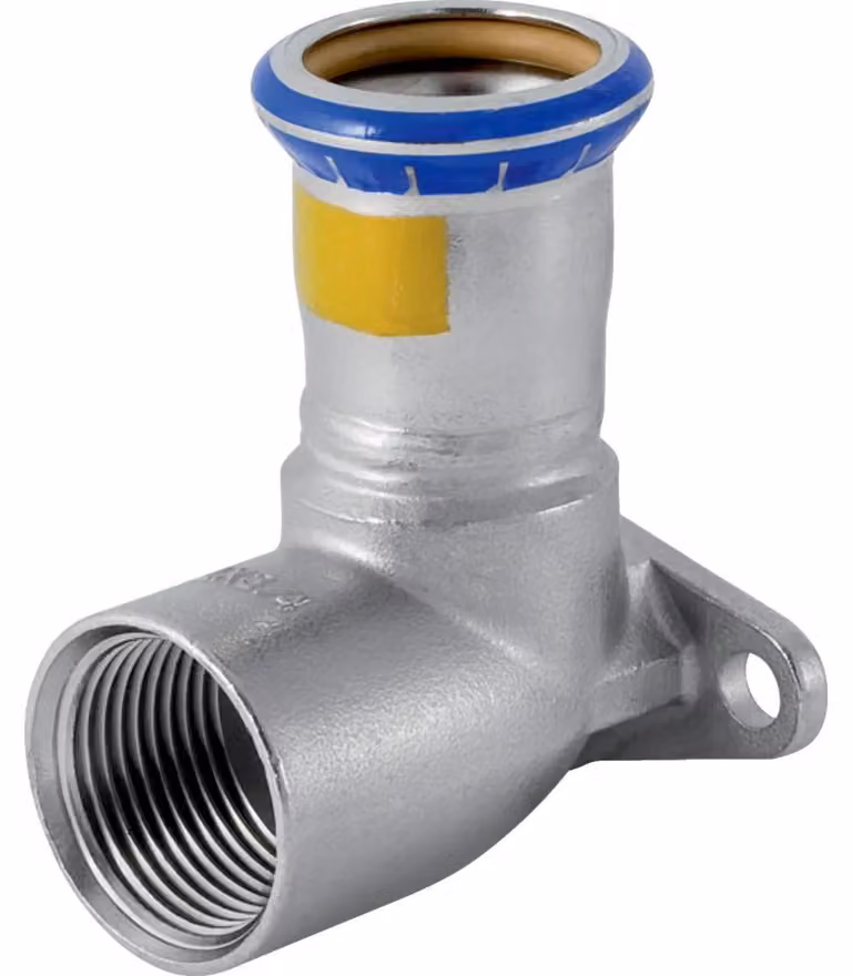 Geberit 34139 Staffa di collegamento Mapress in acciaio inox