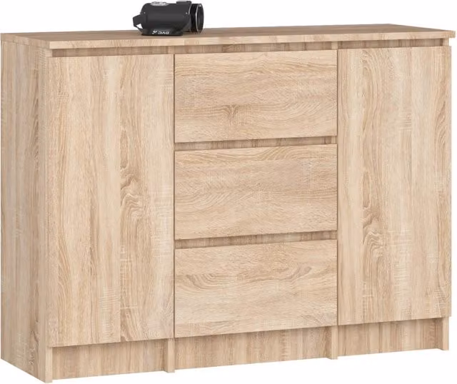 Cassettiera AKORD K100 Quercia Sonoma 101 cm 2 ante 3 cassetti 101x35x76 cm