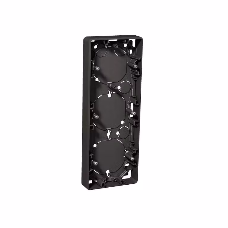 Scatola da incasso Elso, a 3 moduli, altezza 21 mm, Exxact antracite WDE003353