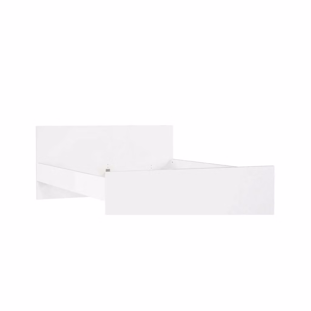 Letto matrimoniale Kaitak DMORA in legno MDF bianco lucido L/P/H: 166 x 206,6 x 80 cm – 2