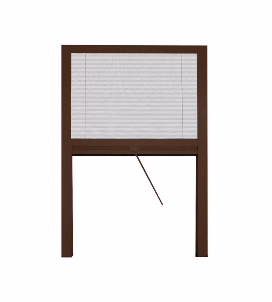 Your Self Zanzariera Plisse Marrone Riducibile per Finestra 160x160cm
