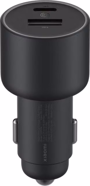 Caricabatterie per auto Xiaomi da 67W con porte USB-A e USB-C, Nero