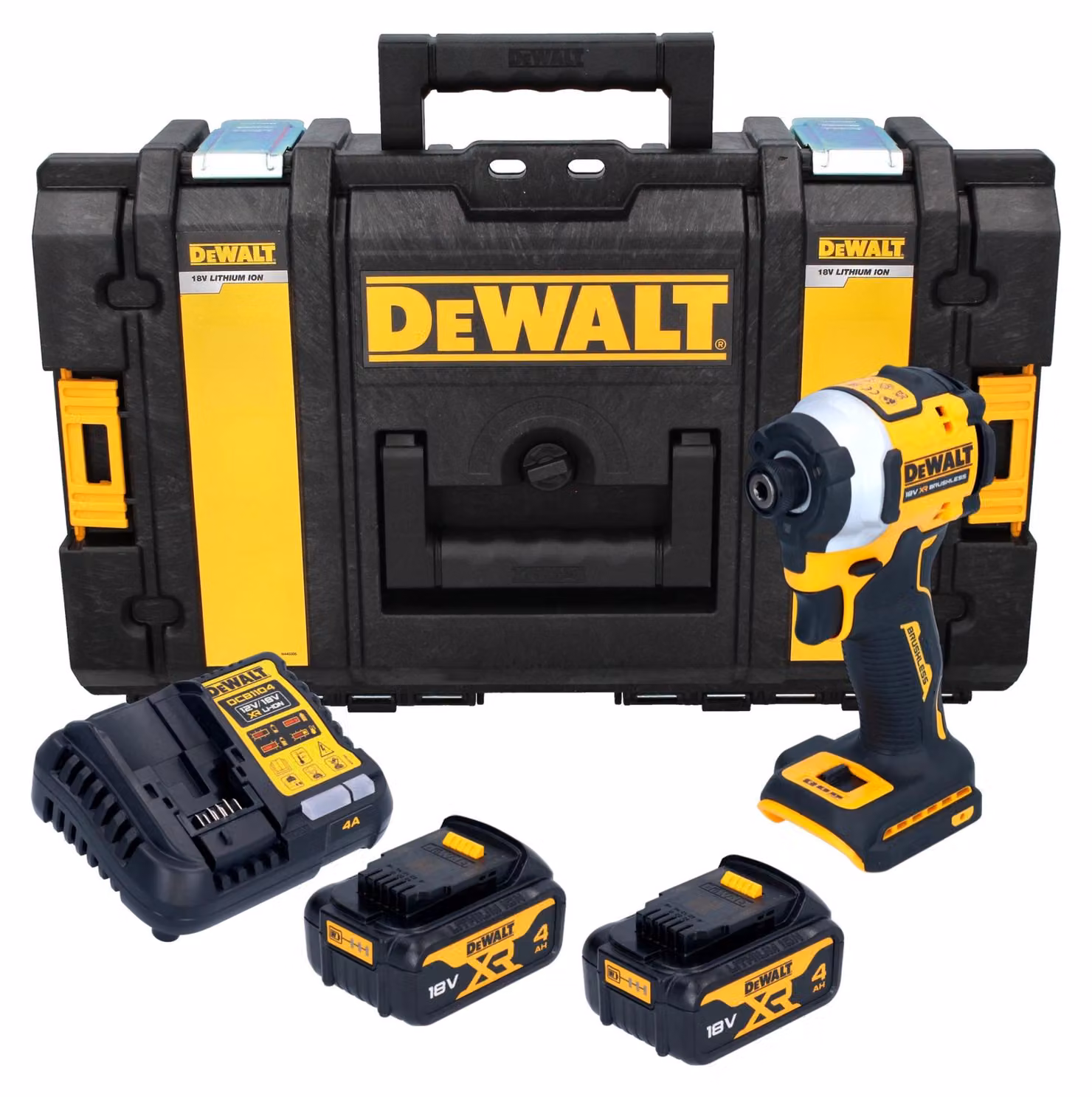 Avvitatore a impulsi a batteria DeWalt DCF 850 N 18 V 205 Nm 1/4" brushless solo - senza batteria, senza caricabatterie