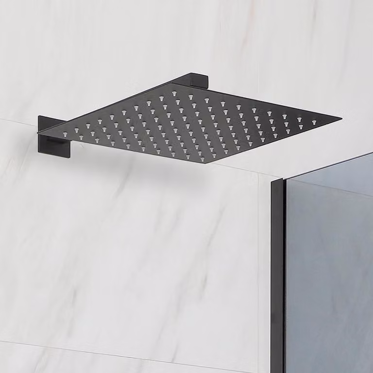 Soffione Doccia Quadrato da 300mm - Nero – Preto