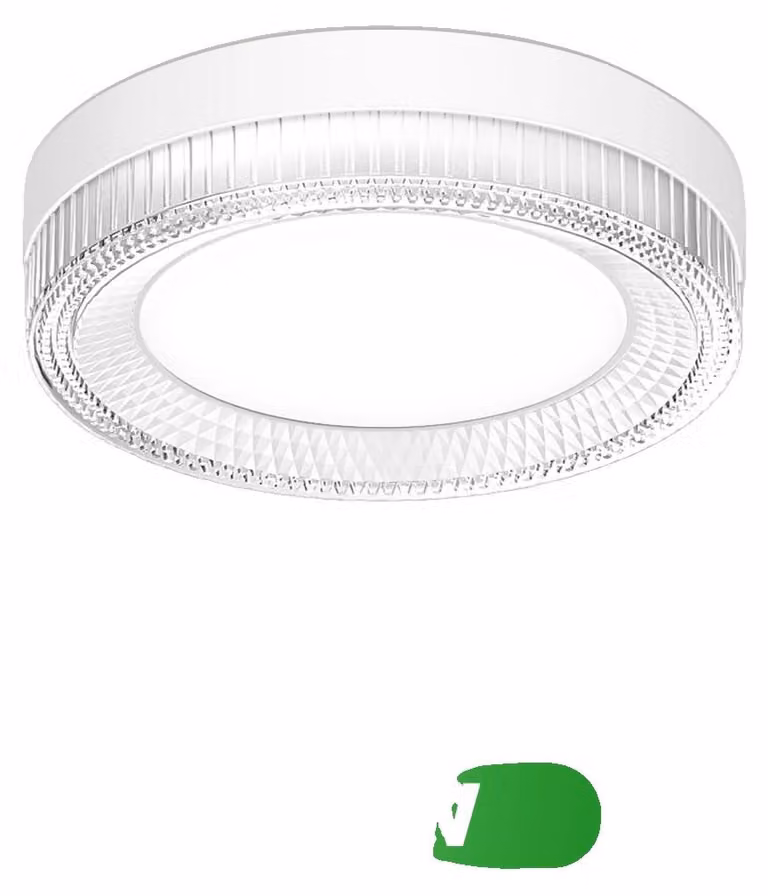 Plafoniera, design ultrasottile, ad alta efficienza energetica, 24W, luce bianca fredda, confezione da 2 pezzi