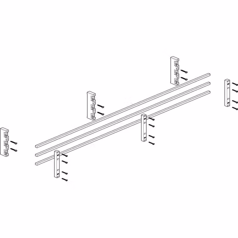 Modulo barra collettrice ABN piatto 4FB/2RE 60 mm con CU 12x10 mm, a 3 poli, EBM 32 mm MFSC42633