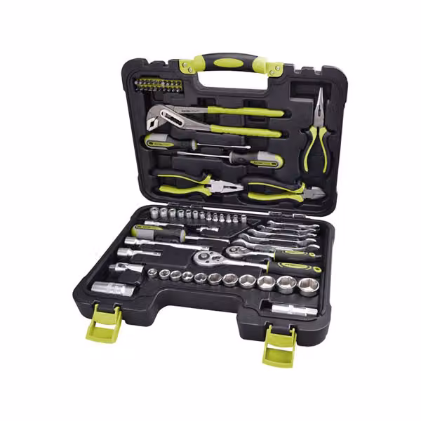 EXTOL CRAFT 6598 set di utensili 65 pezzi CrV 1/4", 3/8"
