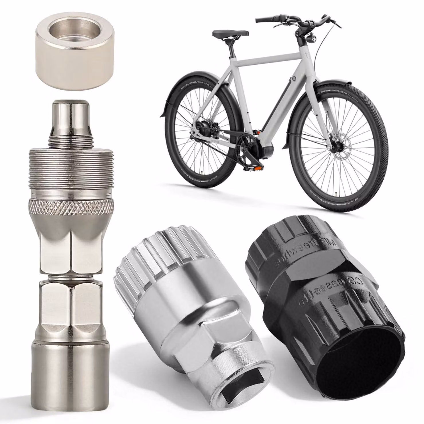 Set di 4 utensili per bicicletta per la manutenzione e la riparazione