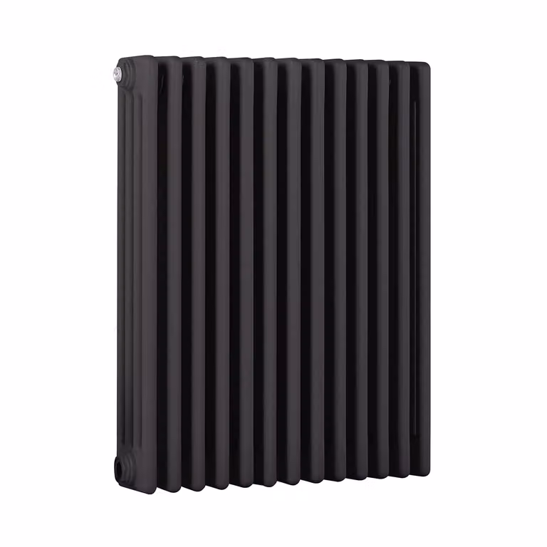 Radiatore Orizzontale a Colonne (4 Colonne) 750mm x 605mm - Grigio (Carbon Grigio) - Regent