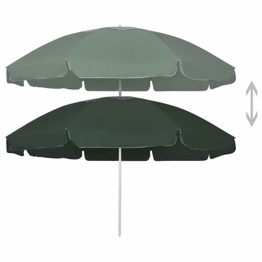 Ombrellone da Spiaggia Verde 240 cm