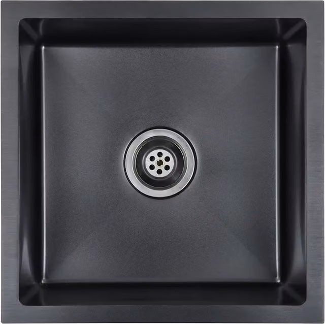 Lavello da Cucina Lavorato a Mano Nero in Acciaio Inox CFW4813081