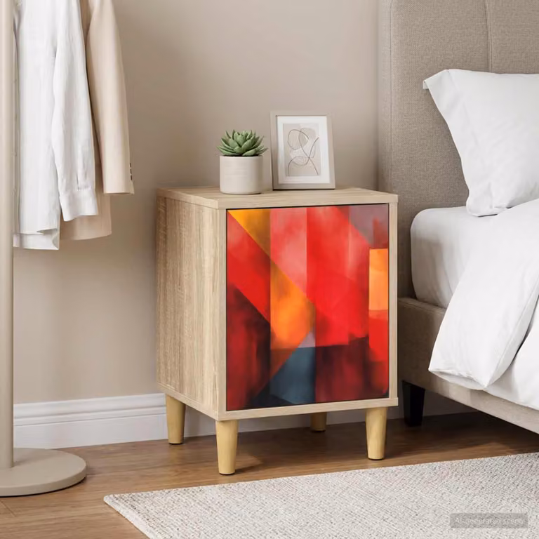 Armadio da Notte vidaXL HEESCH Rovere Sonoma L/P/H: 36 x 33 x 50 cm