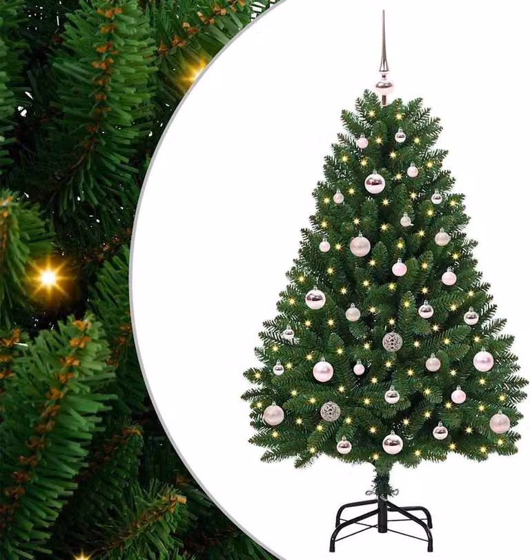 Albero di Natale artificiale Verde 120 cm PVC e Metallo