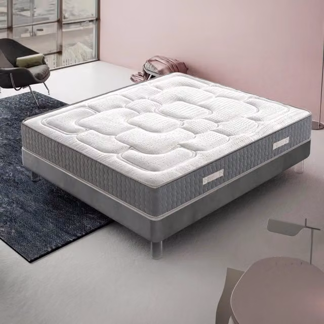 Materasso KingDream in Memory Foam Bianco, Piazza e Mezza, H 20 cm x L 140 cm x P 190 cm, con 9 zone differenziate e proprietà antibatteriche – 1