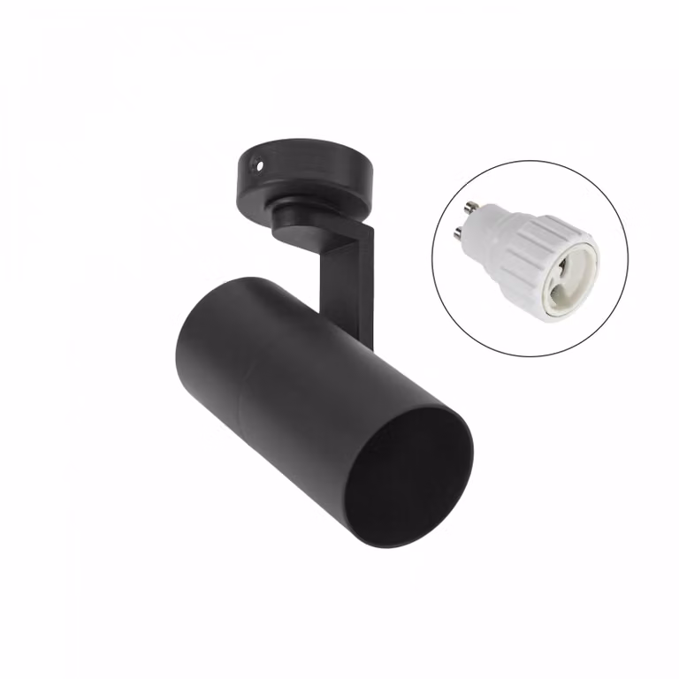 Faretto da soffitto Madara GU10 alluminio nero orientabile e girevole