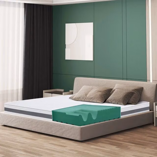 Materasso Singolo 80x240 cm in Memory Antibatterico | Altezza 16 cm | Rivestimento 3D Air in Fibra Ipoallergenica | Materasso Ortopedico a 7 Zone Differenziate Termosensibili