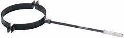 Reggitubo per canna fumaria Pellet Light Nero opaco Save Fumisteria 8cm